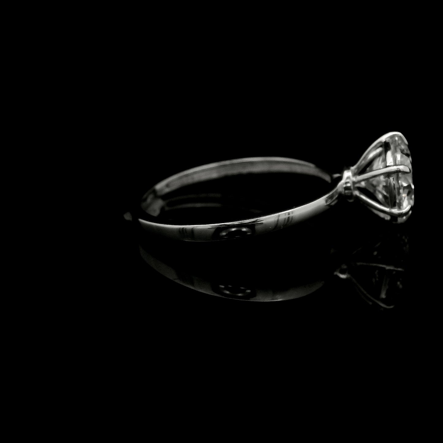 1.71 Ct Round Lab Grown Diamond 14K Gold Ring