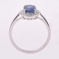 1.79 Ct Oval Mixed Cut Natural Sapphire 950 Platinum Ring