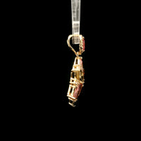 2.42 Ct Marquise Multi Tourmaline 14K Gold Pendant