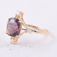 2.63 Ct Cushion Natural Spinel 14K Gold Ring