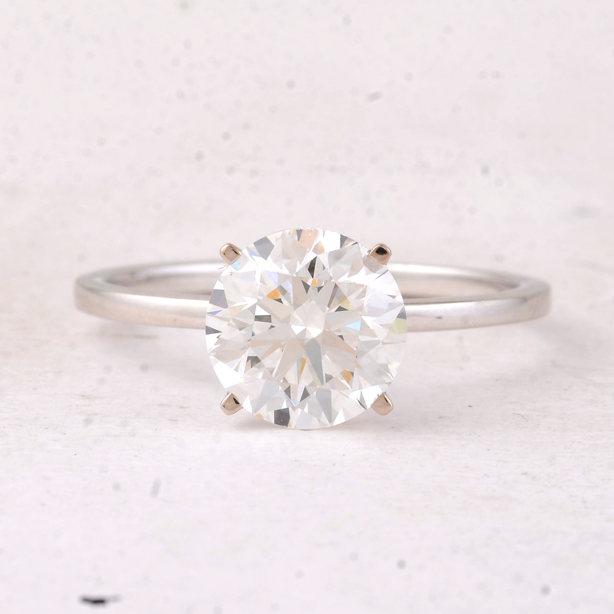 2.06 Carats Lab Grown Diamond 14K Gold Ring