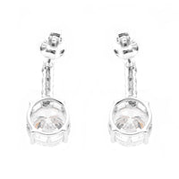 3.48 Carats Lab Grown Diamond 14K Gold Earrings