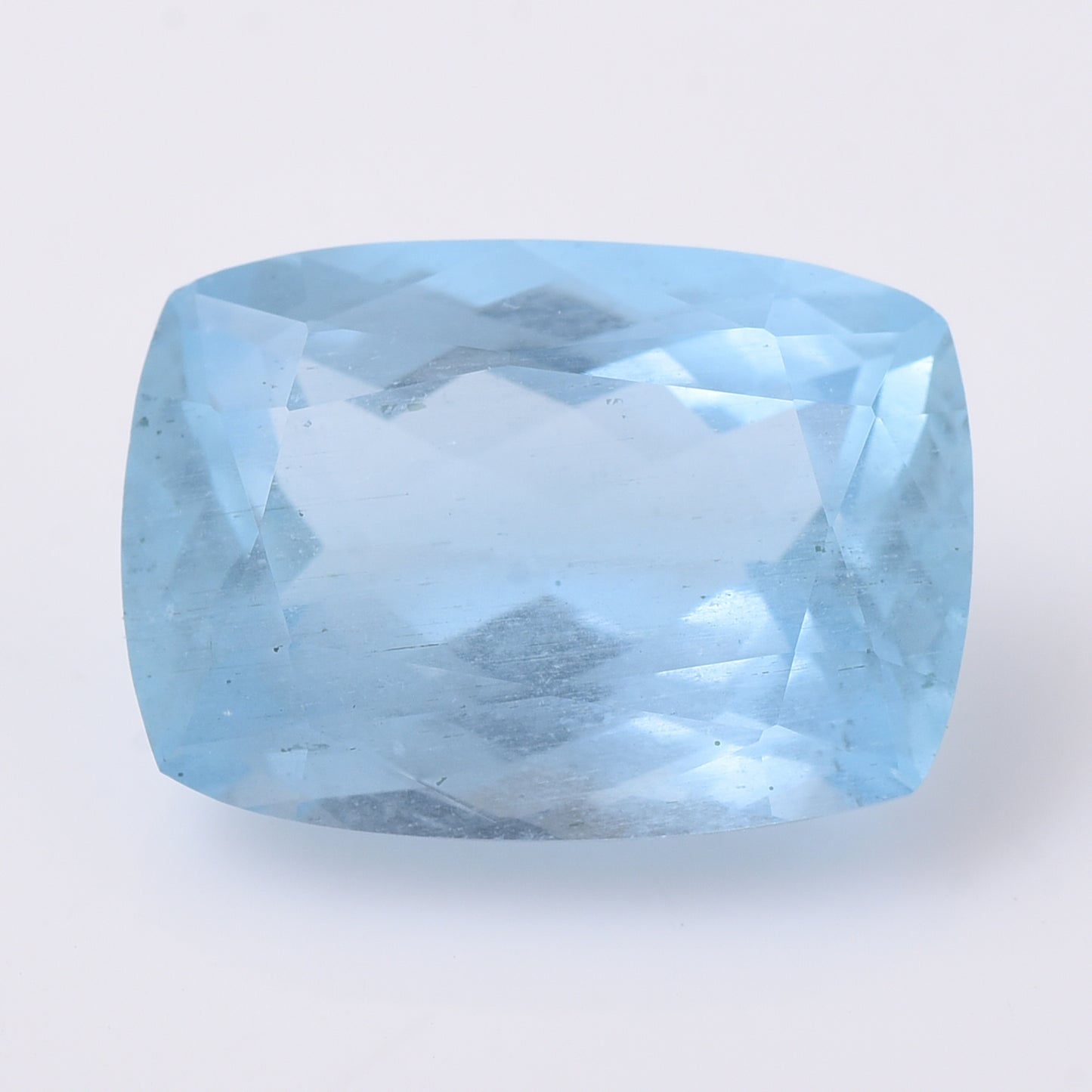 6.74 Natural Beryl Aquamarine Rectangular Cushion Mixed Cut Gemstone