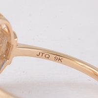 1.13 Ct Oval Sapphire 9K Gold Ring