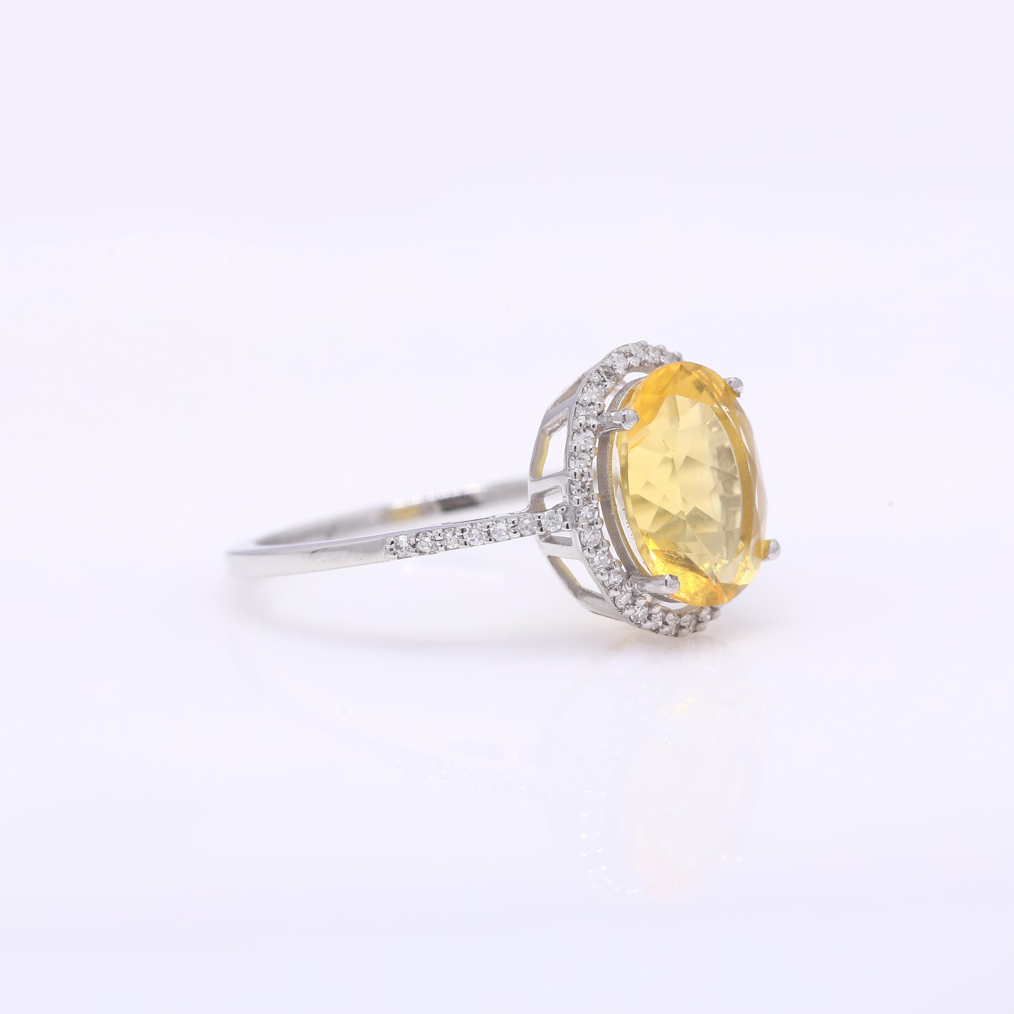 1.82 Ct Oval Mixed Cut Natural Fire Opal 950 Platinum Ring