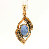 1.76 Ct Oval Sapphire 14K Gold Pendant