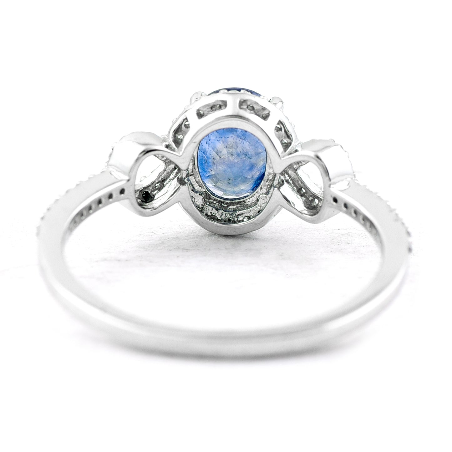 1.57 Ct Oval Mixed Cut Natural Sapphire 950 Platinum Ring