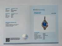1.38 Ct Oval Natural Sapphire 14K Gold Pendant