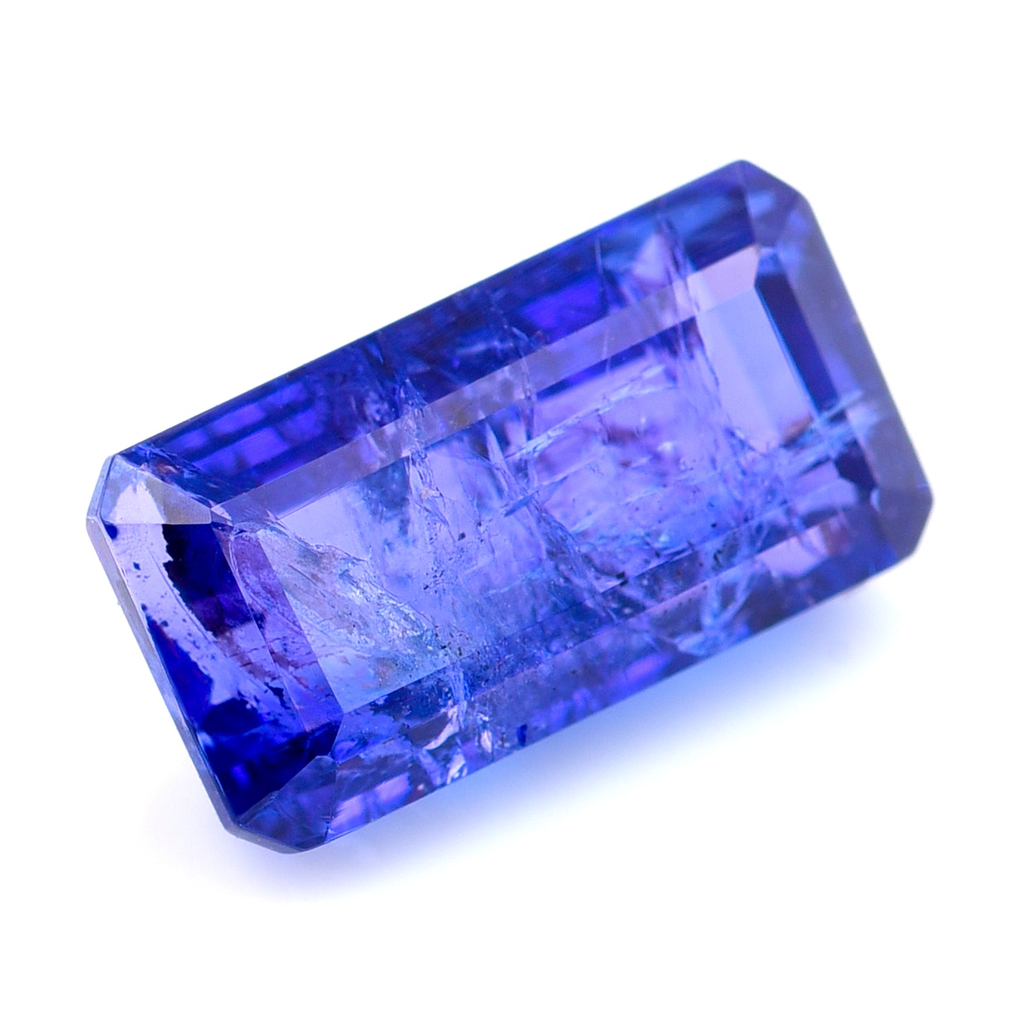 5.68 Natural Zoisite Tanzanite Emerald Cut Gemstone