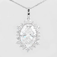 4.86 Carats Lab Grown Diamond 14K Gold Pendant