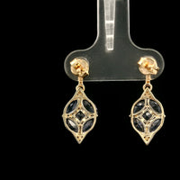 1.78 Ct Marquise Tanzanite 14K Gold Earrings