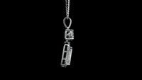 2.97 Carats Lab Grown Diamond 14K Gold Pendant