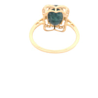 4.03 Ct Oval Sapphire 14K Gold Ring