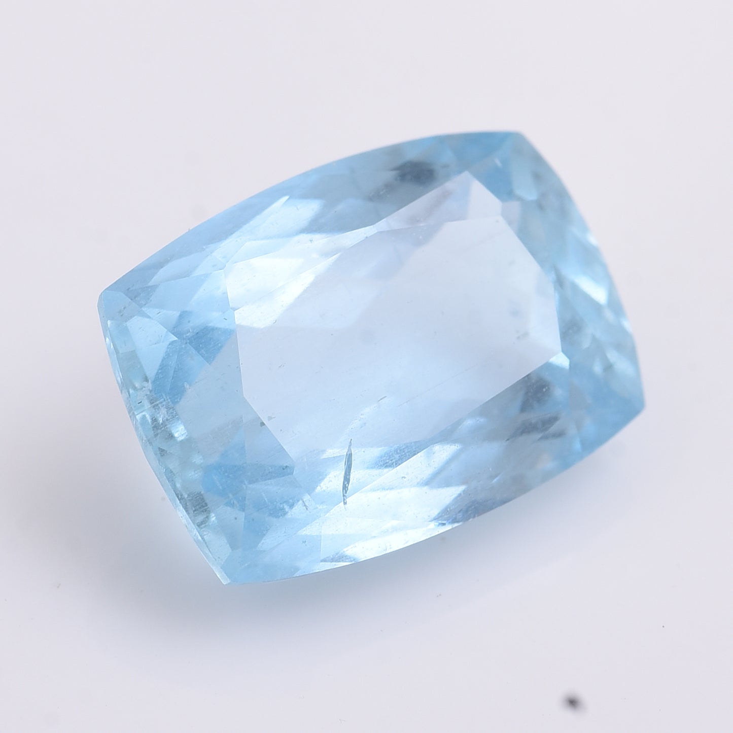 6.55 Natural Beryl Aquamarine Rectangular Cushion Mixed Cut Gemstone