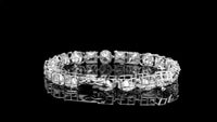 29.80 Carats Lab Grown Diamond 14K Gold Bracelet