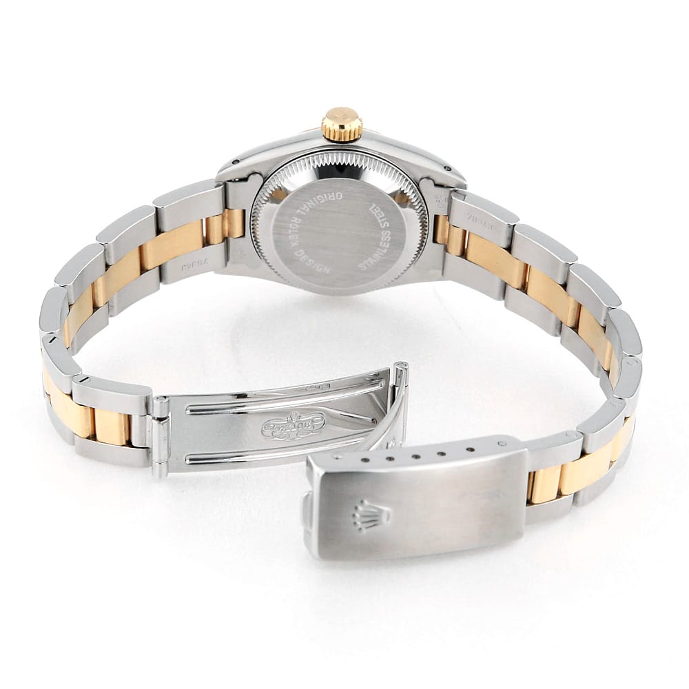 Rolex Oyster Perpetual 67193 Champagne Bar 3-Row Oyster Bracelet N-Serial Pre-Owned Women's