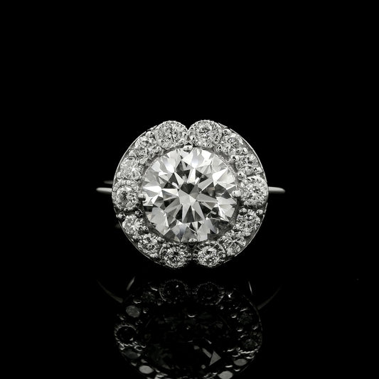 2.19 Carats Lab Grown Diamond 14K Gold Ring