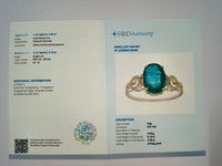 2.18 Ct Oval Natural Emerald 14K Gold Ring