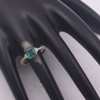 1.78 Ct Octagon Step Cut Natural Emerald 14K Gold Ring