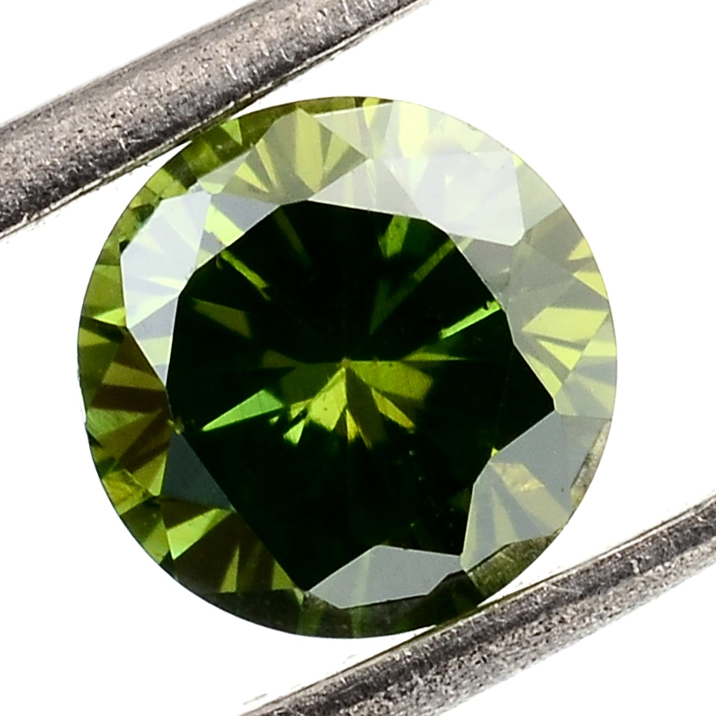 0.62 Green Diamond Round Loose Gemstone