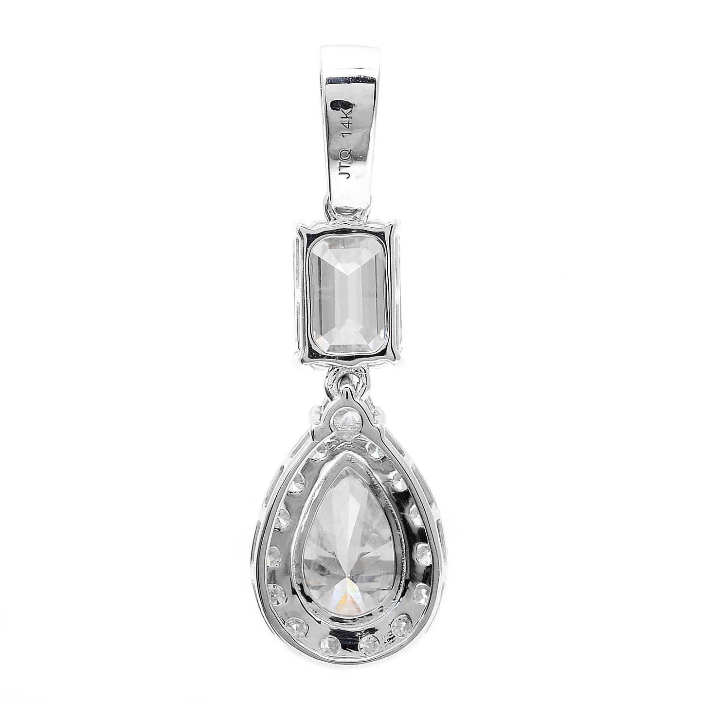 2.92 Carats Lab Grown Diamond 14K Gold Pendant