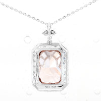 6.25 Carats Pink Lab Grown Diamond 14K Gold Pendant