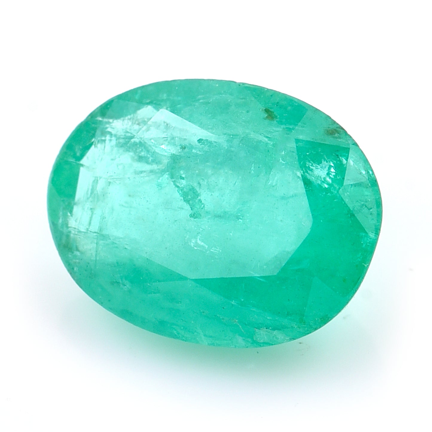 2.2 Natural Beryl Emerald Oval Mixed Cut Gemstone
