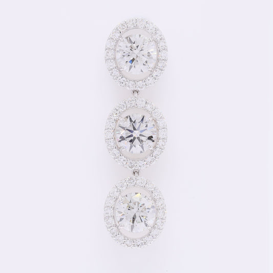 6.16 Carats Lab Grown Diamond 14K Gold Pendant