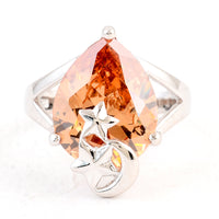 12.78 Ct Cubic Zirconia 925 Sterling Silver Ring