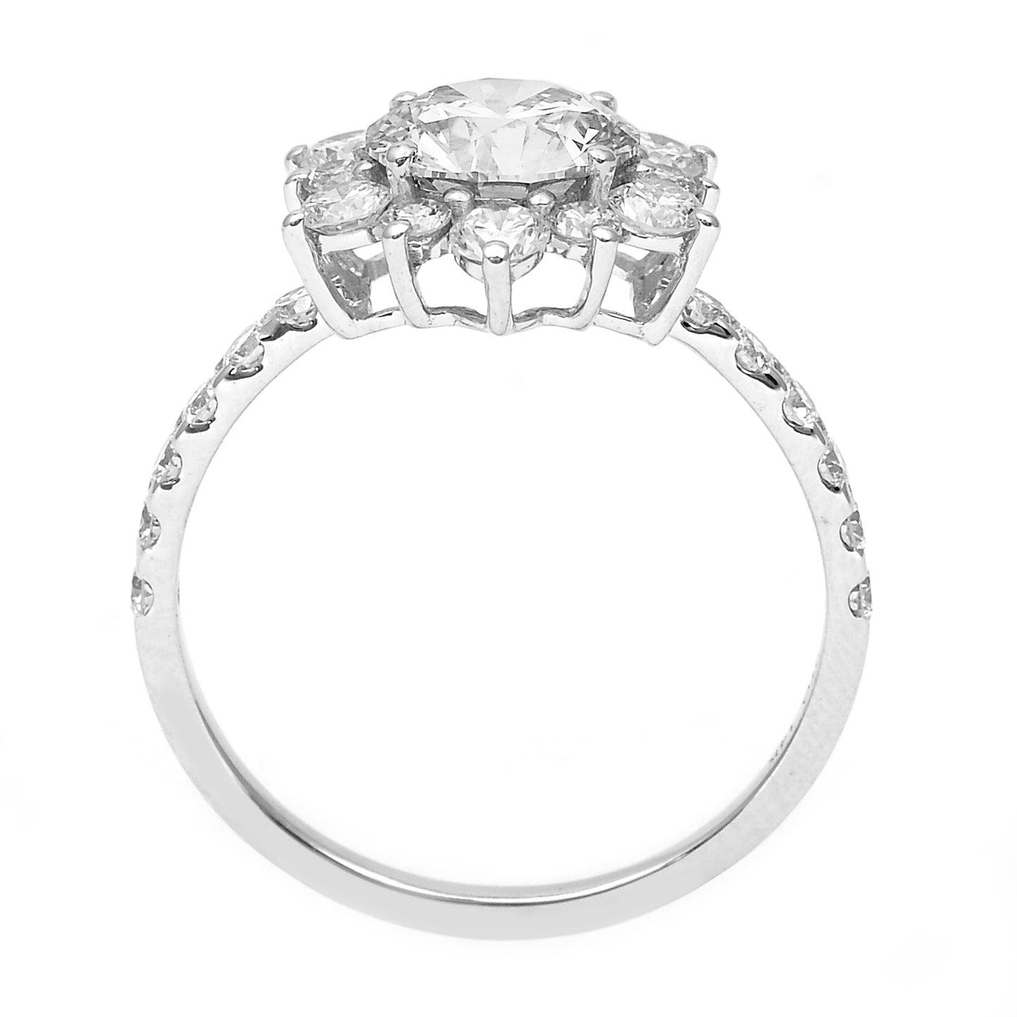 2.06 Carats Lab Grown Diamond 14K Gold Ring