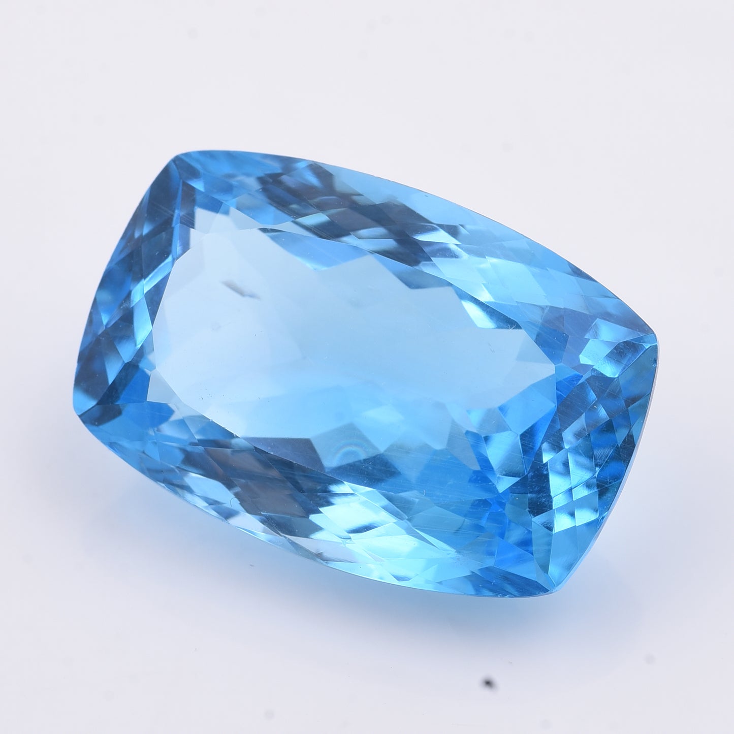 41.15 Natural Topaz Blue Topaz Rectangular Cushion Mixed Cut Gemstone