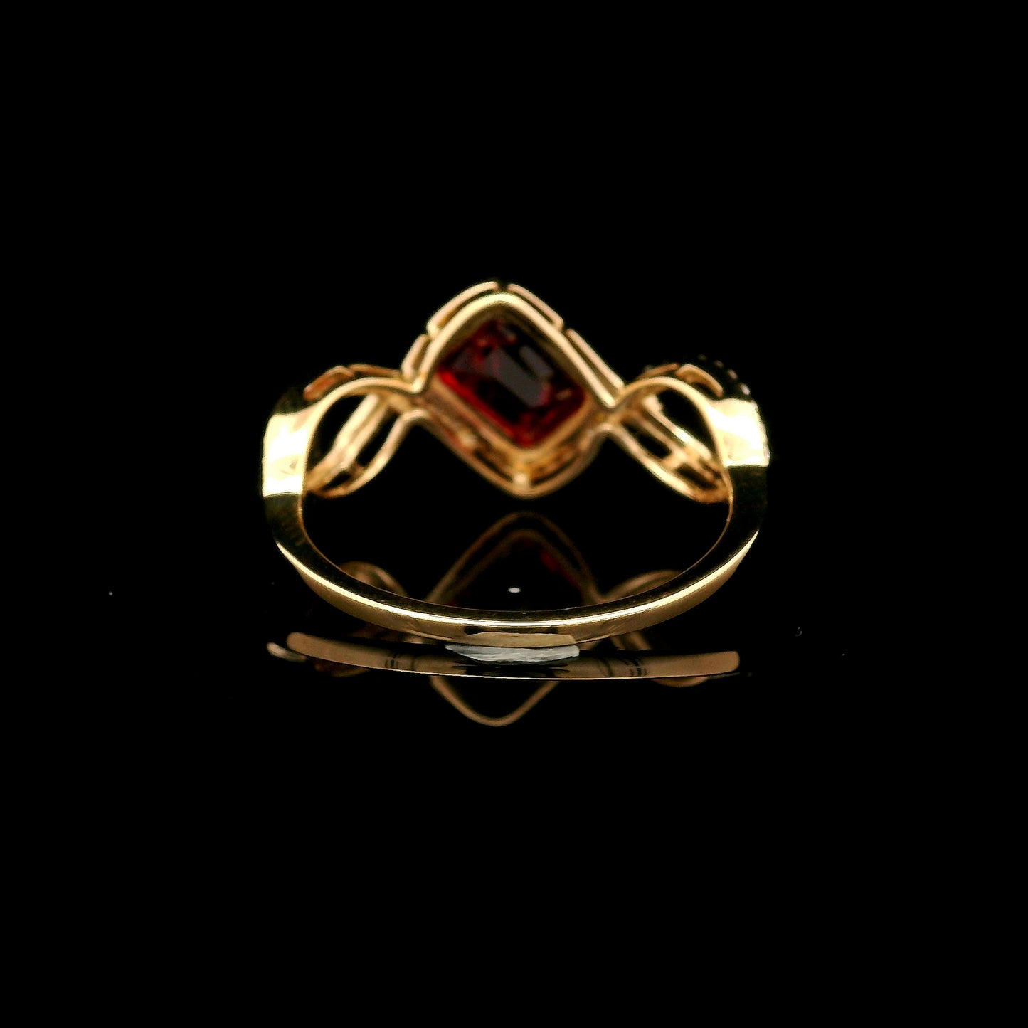 1.68 Ct Emerald Cut Lab Grown Ruby 14K Gold Ring