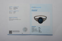 2.76 Ct Oval Mixed Cut Natural Sapphire 14K Gold Ring