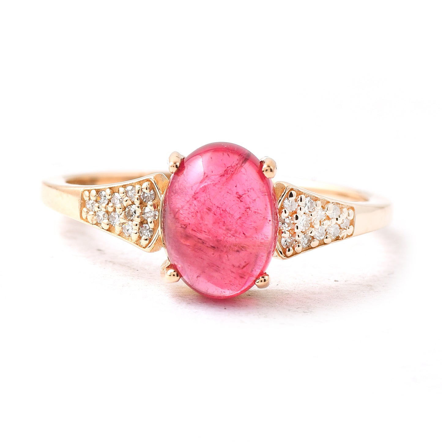 2.25 Ct Oval Tourmaline 14K Gold Ring
