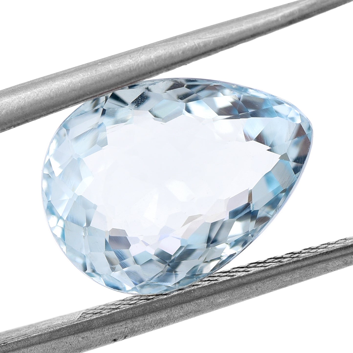 3.9 Natural Beryl Aquamarine Pear Mixed Cut Gemstone