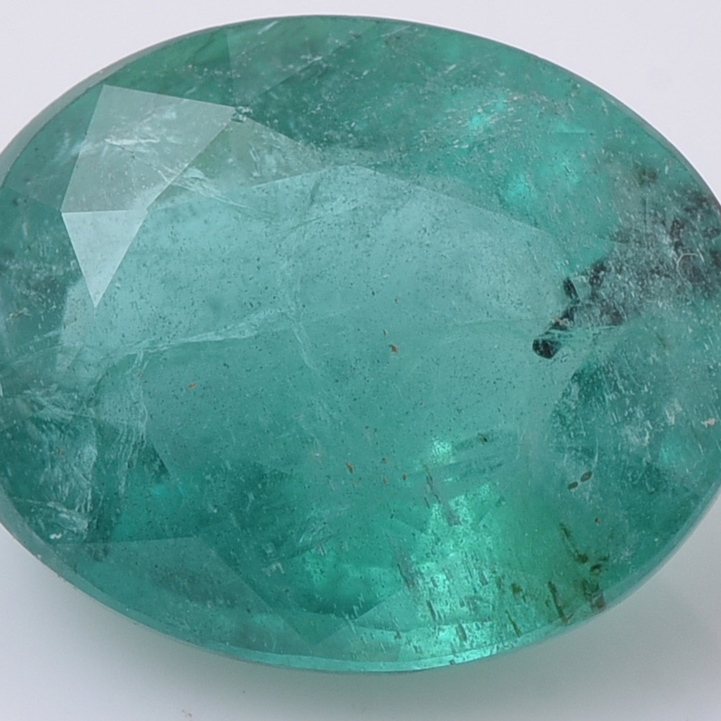 2.42 Natural Beryl Emerald Oval Mixed Cut Gemstone