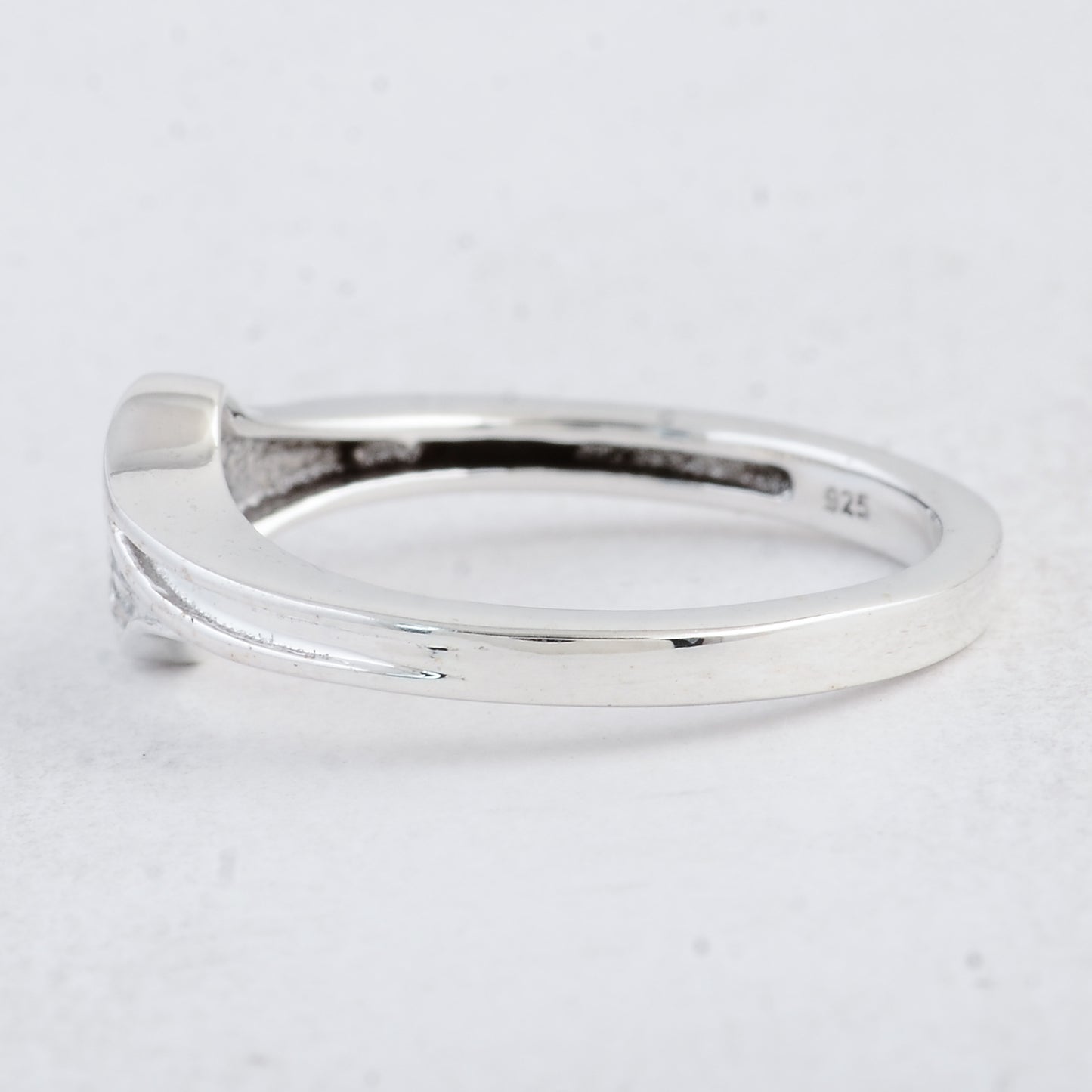 0.49 Ct Round Cubic Zirconia 925 Sterling Silver Ring