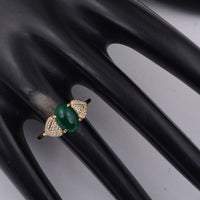 1.91 Ct Oval Emerald 9K Gold Ring