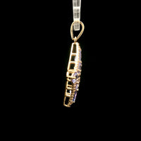 1.91 Ct Pear Tanzanite 14K Gold Pendant