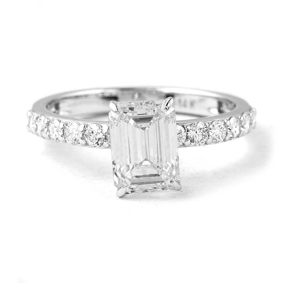 2.37 Carats Lab Grown Diamond 14K Gold Ring