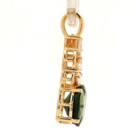 1.68 Ct Oval Tourmaline 14K Gold Pendant