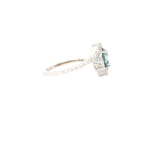 1.79 Carats Blue Lab Grown Diamond 14K Gold Ring