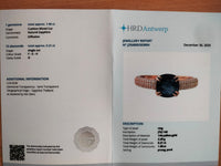 2.19 Ct Cushion Mixed Cut Natural Sapphire 14K Gold Ring