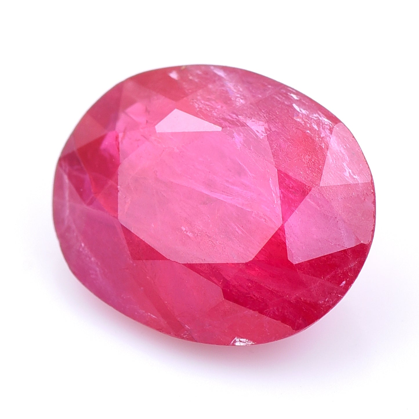 3.83 Natural Corundum Ruby Oval Mixed Cut Gemstone