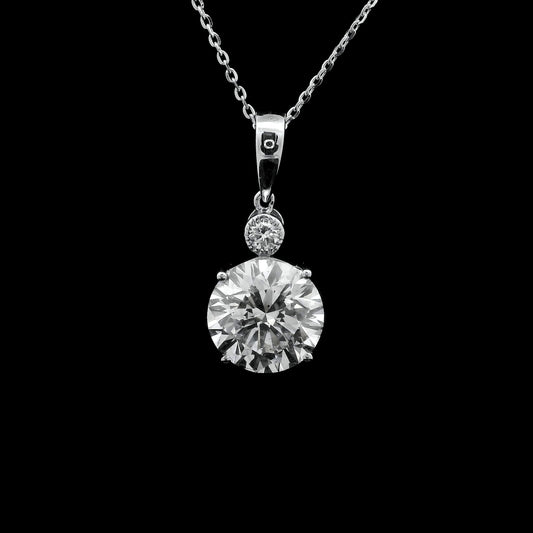 3.11 Carats Lab Grown Diamond 14K Gold Pendant