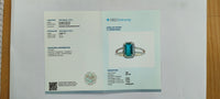 1.39 Ct Octagon Step Cut Natural Emerald 14K Gold Ring