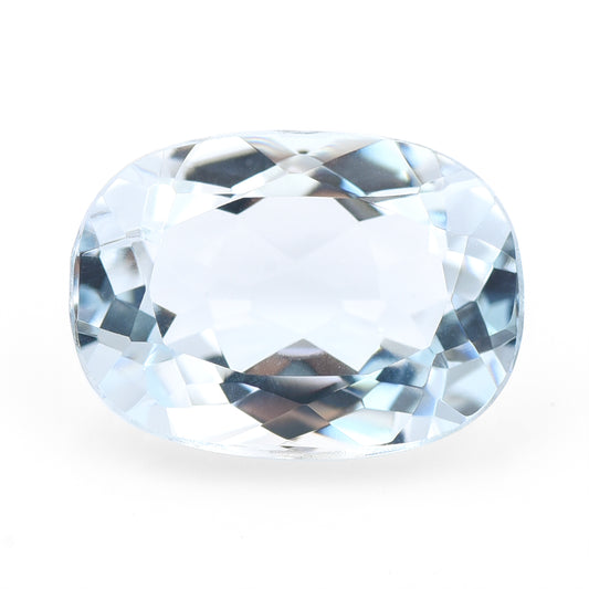 5.64 Natural Beryl Aquamarine Rectangular Cushion Mixed Cut Gemstone