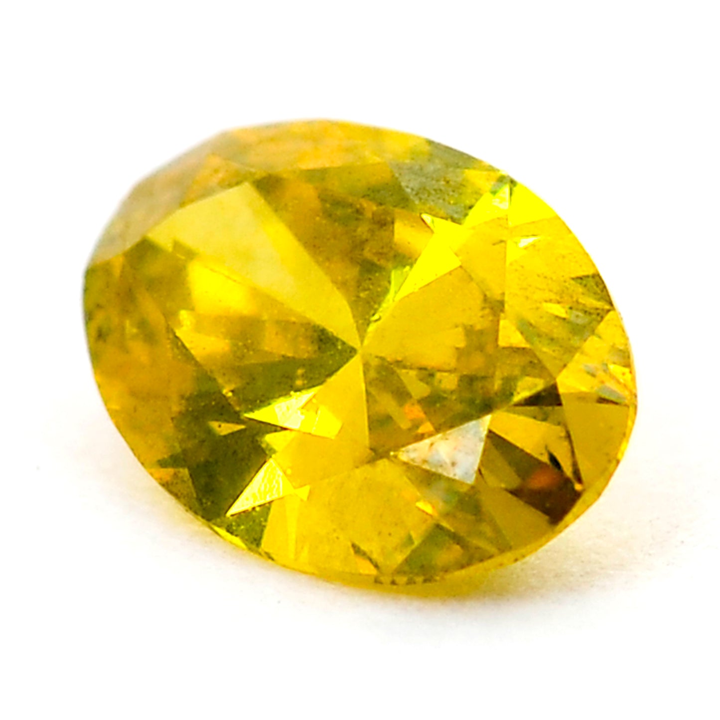 0.34 Yellow Diamond Oval Loose Diamond