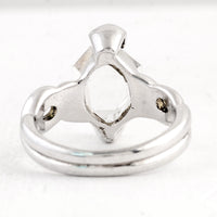 5.26 Ct Crystal 925 Sterling Silver Ring