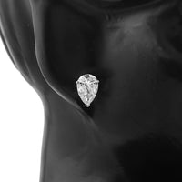 3.81 Carats Lab Grown Diamond 14K Gold Earrings